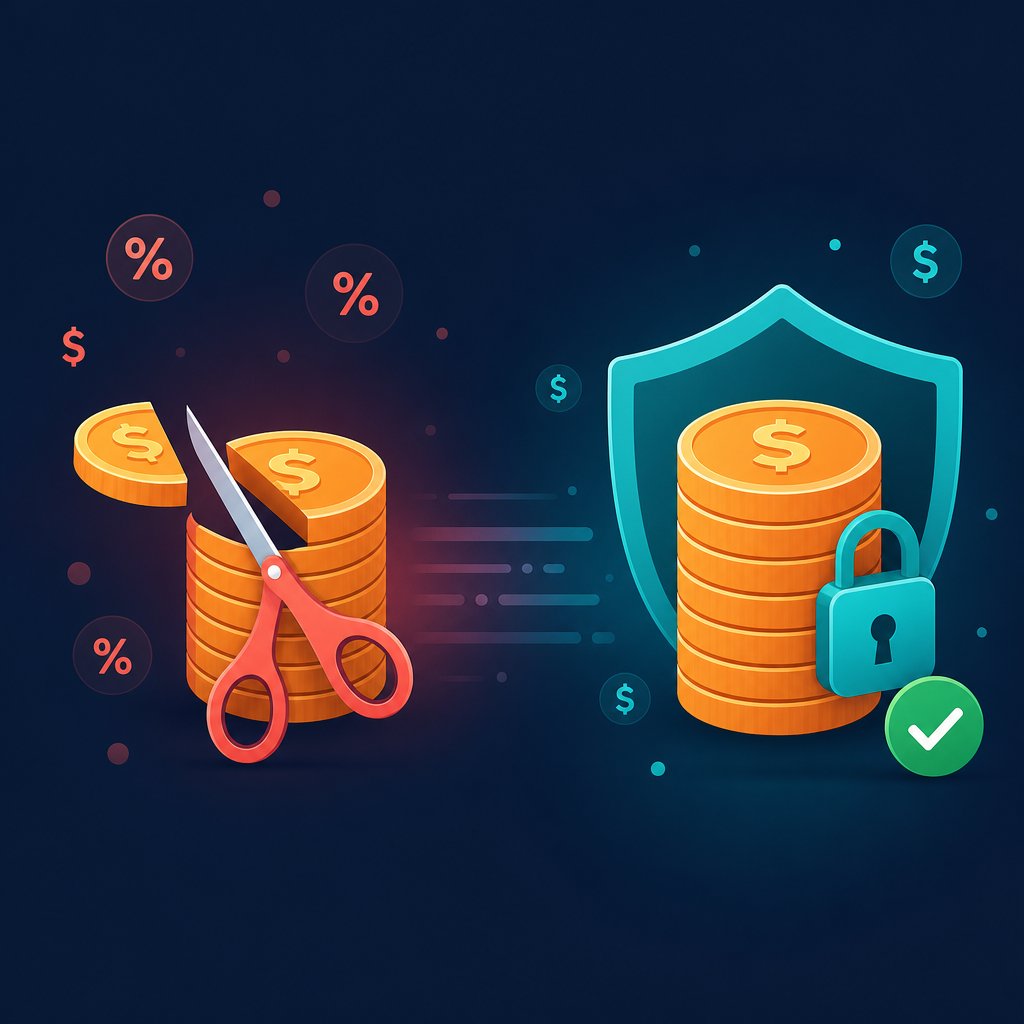 Comparison: booking commission fees taken away versus money kept and protected with ReservZs zero-commission booking software
